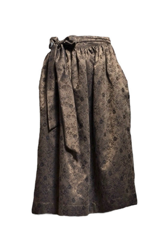 Schürze umbra mit Blumenmuster